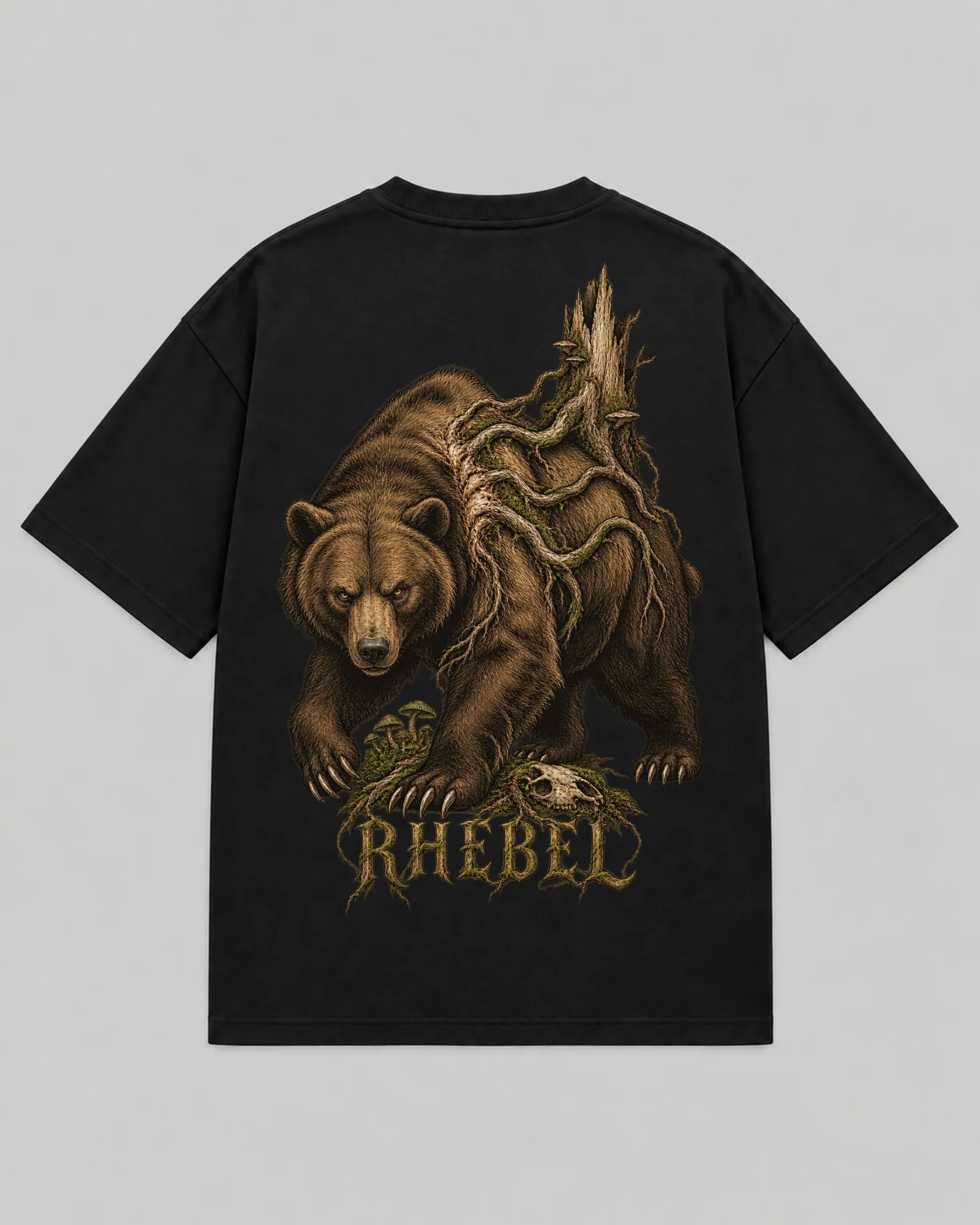 Bear — camiseta preto — costas