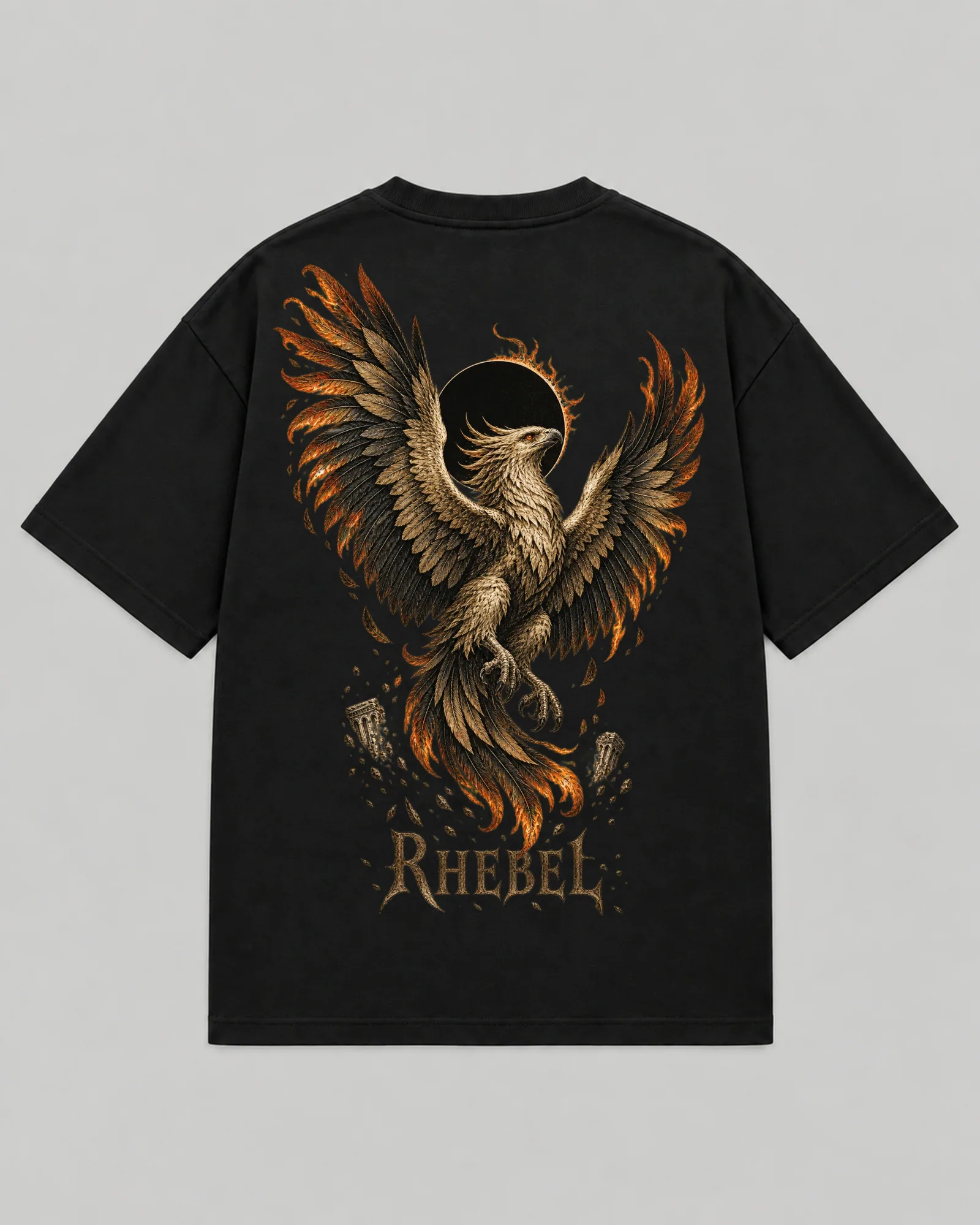 Phoenix — camiseta preto — costas
