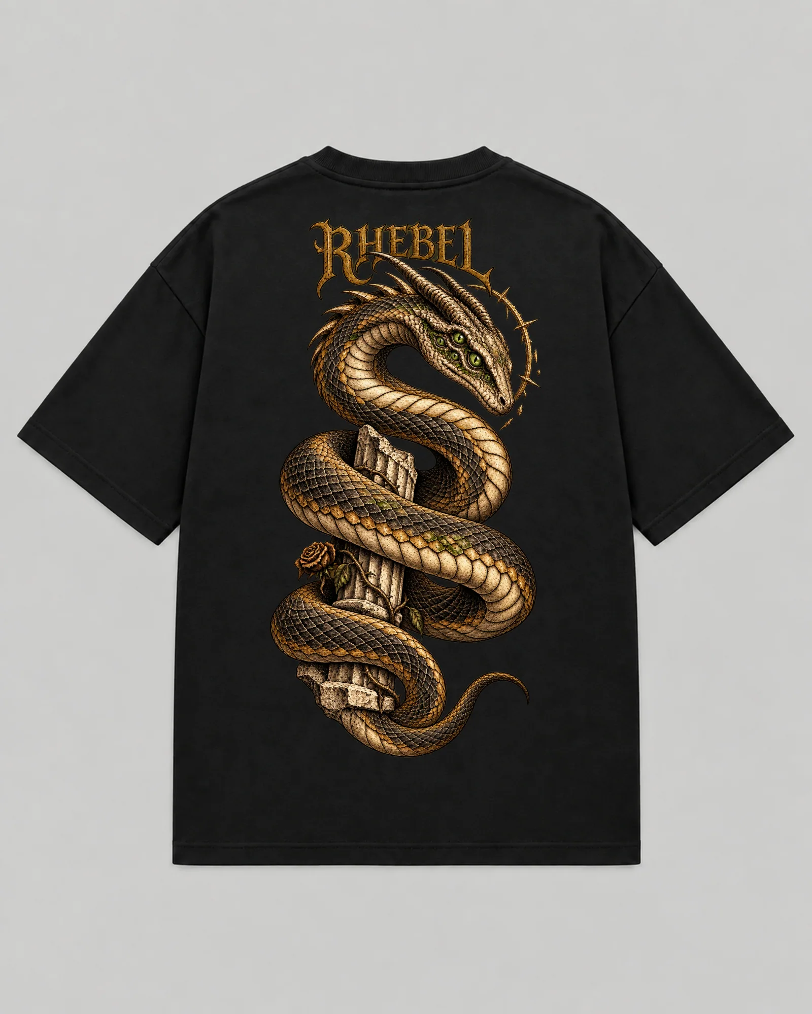 Serpent — camiseta preto — costas