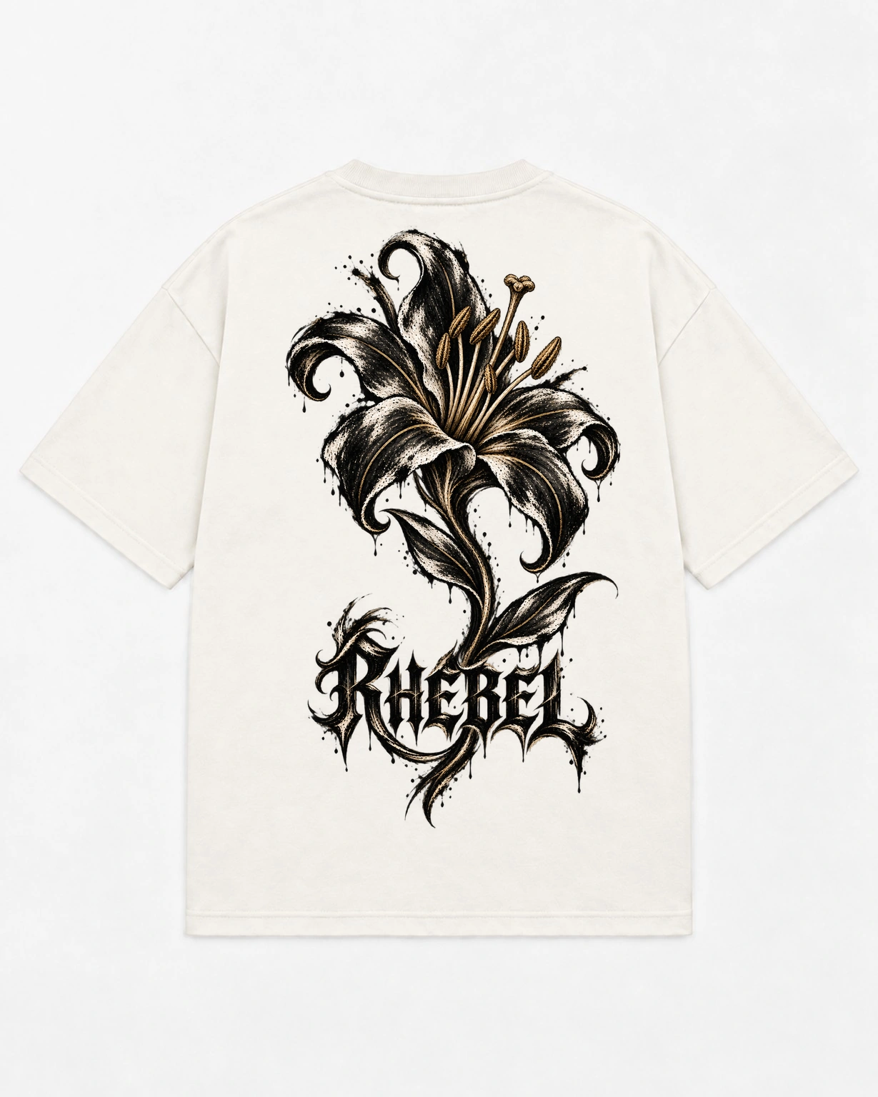 Black Lily — camiseta da coleção INKED